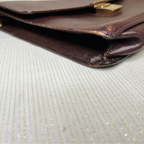 Louis Vuitton Taiga Selenga Pochette Clutch in Burgundy , COA included - Picture 4 of 15